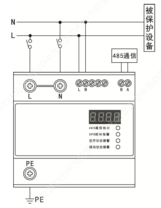 單相智能電源防雷器(SPD+監測一體化模塊)